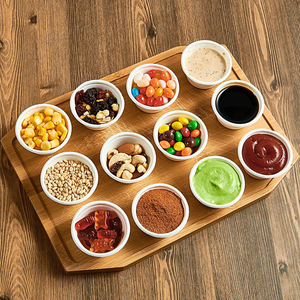 100% Compostable Eco Friendly Biodegradable Small Capacity 1oz Bagasse Sauce <strong>Cup</strong> With Lid - Product Image 5