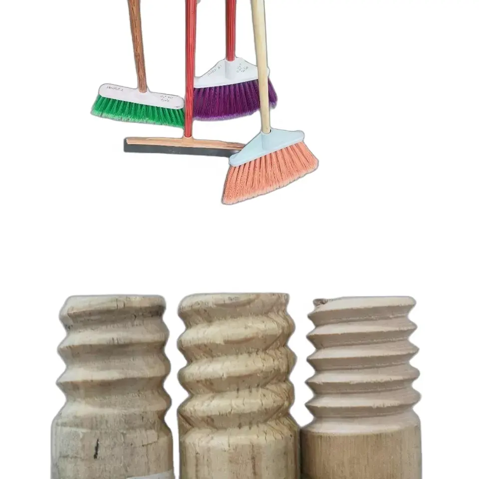 लकड़ी की छड़ी झाड़ू Dustpans गर्म बिक्री प्रतिस्पर्धी मूल्य झाड़ू संभाल के लिए चेहरे की विकृति छड़ी झाड़ू छड़ी के लिए अन्य सफाई उपकरण