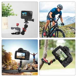 Super Camera Clamp <strong>Mount</strong> with 1/4'' Screw for Phone for Go Pro for Insta360 PULUZ Metal Multi-function Magic Arm Ball Bracket - Product Image 3