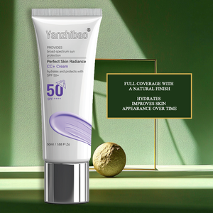 CC + krem 1.08 Floz tam kapsama vakıf SPF <span class=keywords><strong>50</strong></span> renk düzeltici Anti-Aging Serum Niacinamide hyaluronik asit