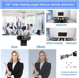 SYONG Streaming-Web kamera Unterstützt FHD 1080P 60fps Full-HD-Computerkamera-Webcam für PC-USB-Video konferenzen - Product Image 4