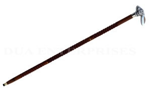 Handel el yapımı pirinç bitirir DUA işletmeler ürünleri ile denizcilik tavşan kafa tasarımı baston. - Product Image 5