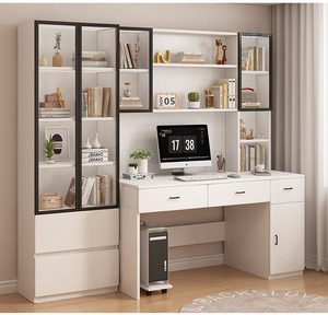 High-quality <strong>Simple</strong> Children's Study Table Wooden <strong>Desk</strong> with Bookcase Bookshelf Office <strong>Computer</strong> <strong>Desk</strong> Student Study Table - Product Image 3