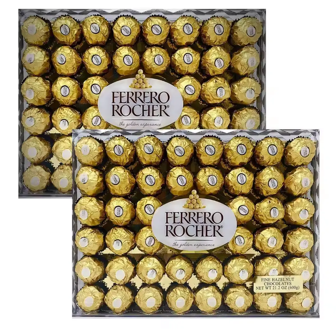 En iyi Ferrero Rocher Premium fındık süt çikolata, 24 sayısı, çikolata şeker hediye kutusu, 10.5 oz 24 sayısı (1 paket)