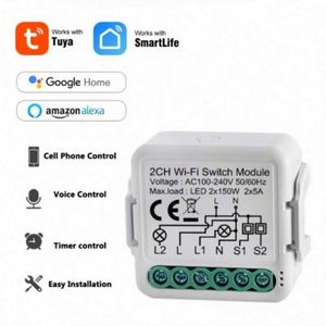 Wifi <strong>Zigbee</strong> 3.0 Network Smart Home System Tuya Rf Curtain Mini Switch <strong>Module</strong> 250v Switch <strong>Module</strong> Without Neutral - Product Image 2
