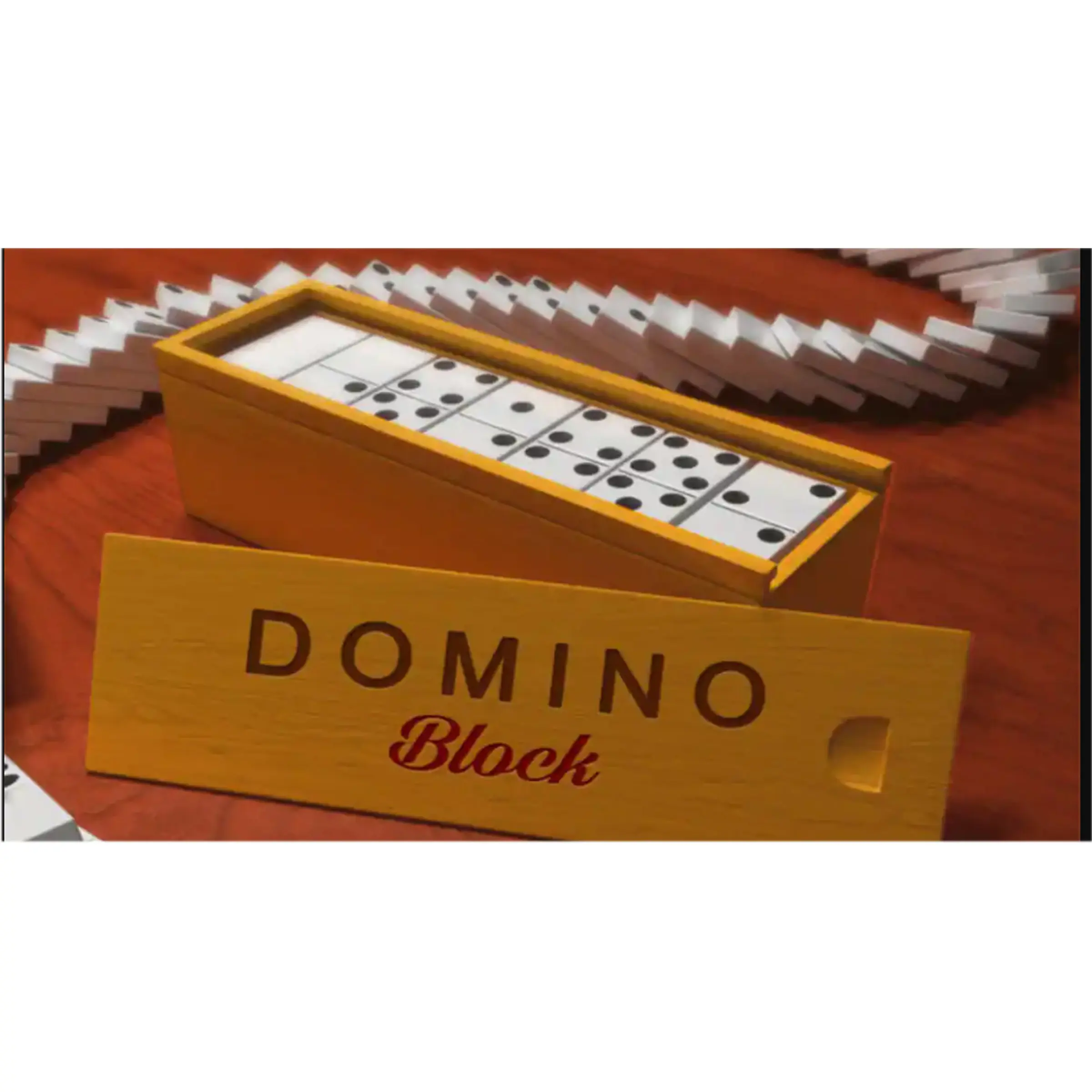 مجموعة ألعاب الدومينو الاحترافية الملونة بأسلوب مذهل 28 قطعة من بلاط الدومينو الخشبي مصنوع من مواد عالية الجودة