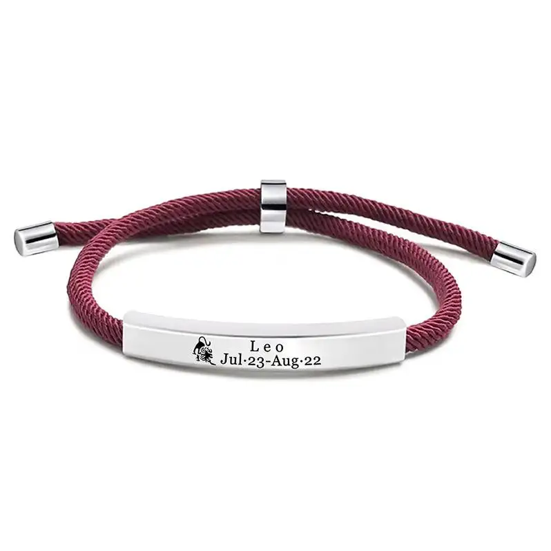 Bracciale da donna per uomo in argilla polimerica bracciali con nome personalizzato perline in rame con maglia cubana in pelle con cuore coppia bracciale Chakra