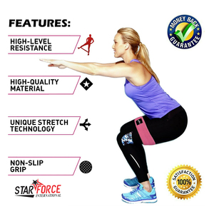 Bandas circulares de cadera hechas de látex y algodón para ejercicio de yoga Logotipo personalizado Fitness Bandas elásticas de resistencia Conjuntos de entrenamiento - Product Image 1