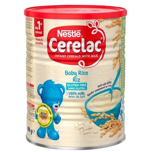 Nestlé Cerelac Miel & Blé Riz pour bébé Fruits mélangés Céréales pour nourrissons avec lait