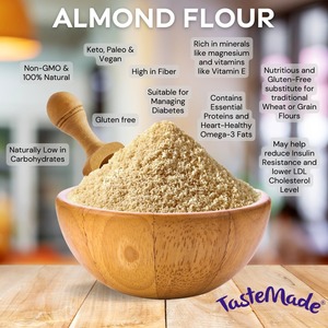 Premium TasteMade Mandel mehl 350g fein gemahlen für den kulinarischen Gebrauch - Product Image 5