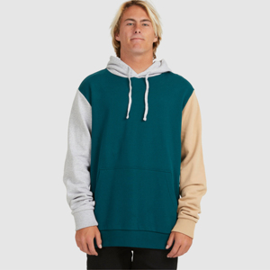 Sudadera con capucha de lana para hombre Colorblock-Sudadera con capucha cálida y elegante con diseño de bloque de <span class=keywords><strong>color</strong></span> llamativo, perfecta para trajes de calle