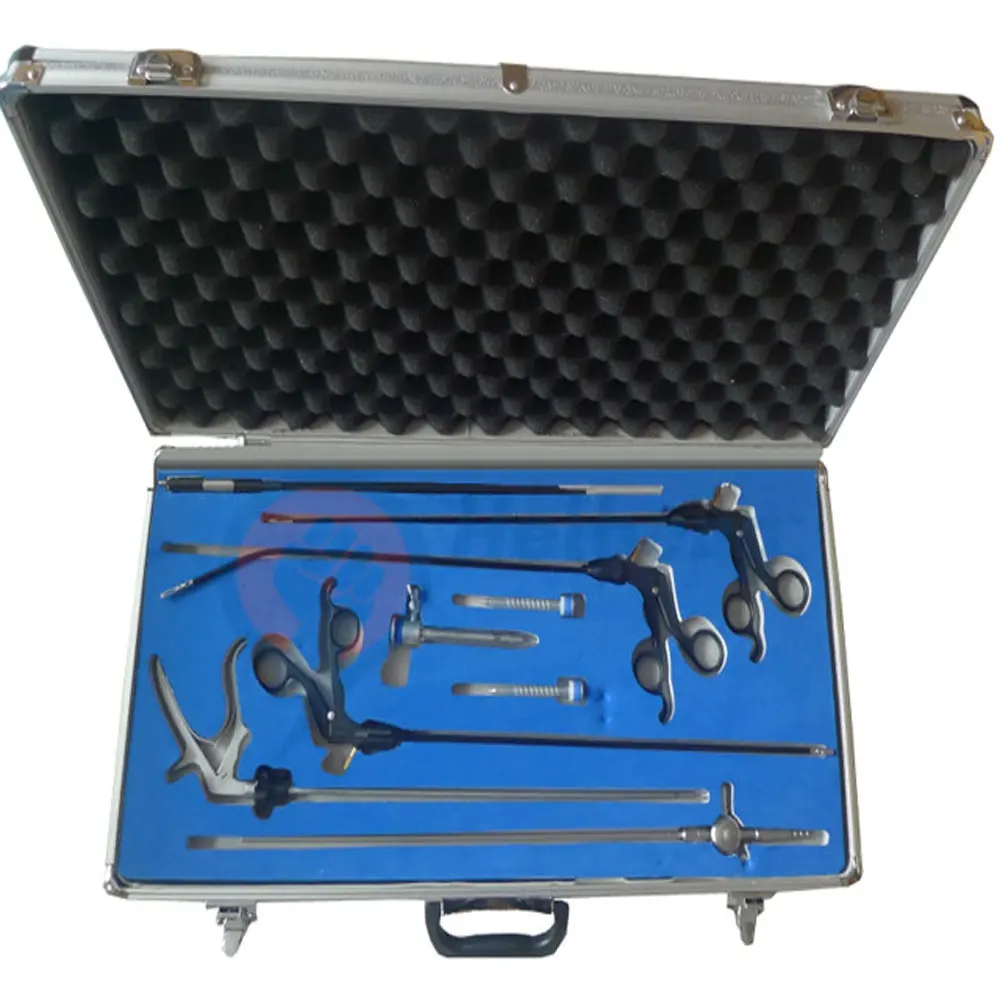 Kit de instrumentos de cirurgia laparoscópica, de alta qualidade, instrumentos laparoscópico
