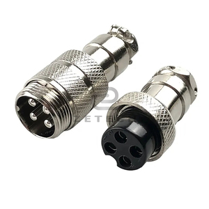 ซ็อกเก็ตประเภท butting 16M-4K พินปลั๊กเชื่อมต่อโลหะสำหรับการบินกันน้ำขนาด250-16มม. แบบกำหนดเอง
