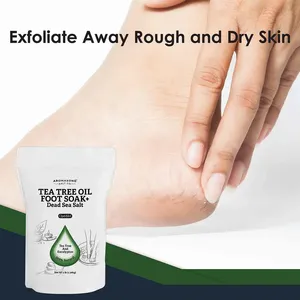 プライベートラベルUSA Made Therapeutic Foot Soak 10lbさわやかなリラックスバス塩フォーミュラホワイトラベルサービス疲れた足