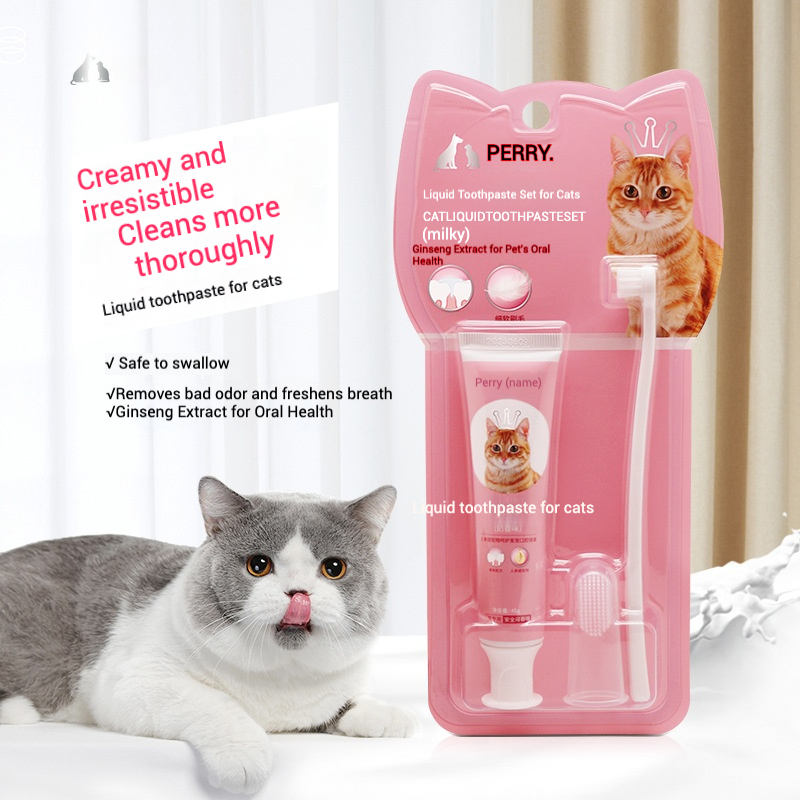 Ensemble de dentifrice liquide vert/chat 45 g
