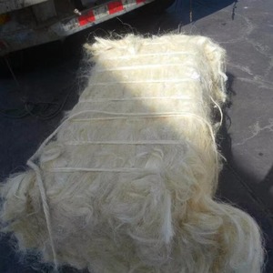 出售石膏板用天然白色剑麻纤维/UG级剑麻纤维。