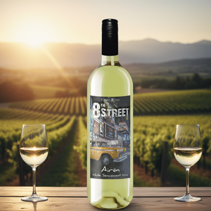 Đường số 8, màu trắng bán ngọt, 100% airen, rượu vol 11%, varietal Tây Ban Nha, 0,75lt, từ castilla La Mancha. - Product Image 2