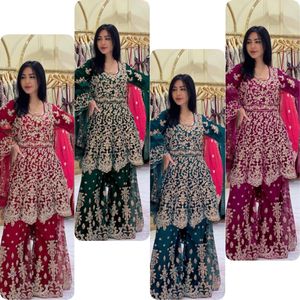 SALWAR KAMEEZ巴基斯坦印度婚礼派对穿礼服宝莱坞套装<span class=keywords><strong>SHARARA</strong></span>