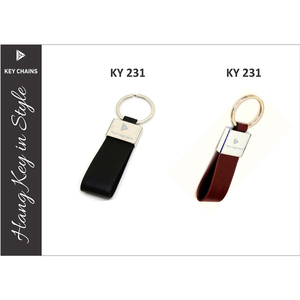 พวงกุญแจหนังแบบโซ่,พวงกุญแจรถบ้านโลโก้แบรนด์ที่กำหนดเองสำหรับ Gifting - Product Image 3