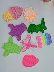 Bubble Pop Fidget <strong>Toy</strong> in <strong>Red</strong> Among Character Shape for Sensory Play Stress Relief Autism Support and Calming Activity - Product Image 5
