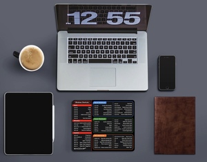 Atalhos do escritório do computador Mousepad tamanho pequeno Desk Mat para Decor Non-Slip <span class=keywords><strong>Keyboard</strong></span> Mat Employee Valorização Gift (11.8 "x 9.8")