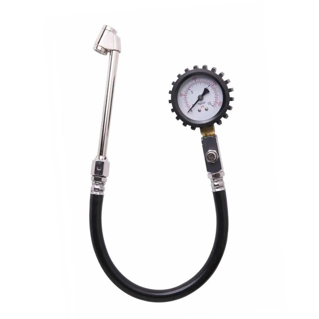 tire inflator with gauge for car motor bicycle tire air pressure gauge