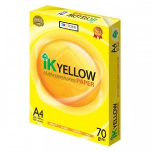 IK Yellow A4 Copy <strong>Paper</strong> With Anti Curl Technology Ensures Excellent Feed Performance On All IK Yellow A4 Copy <strong>Paper</strong> - Product Image 1