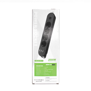 European Style 4-Way 8-Hole Power Strip <strong>Extension</strong> <strong>Socket</strong> Multi-Function Switch Accessory for Home or Office - Product Image 6