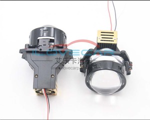 AILECAR3.0インチスモールサン12VハイパワープロジェクターバイLEDプロジェクターゴールデンデザインカーヘッドライトプロジェクター - Product Image 4