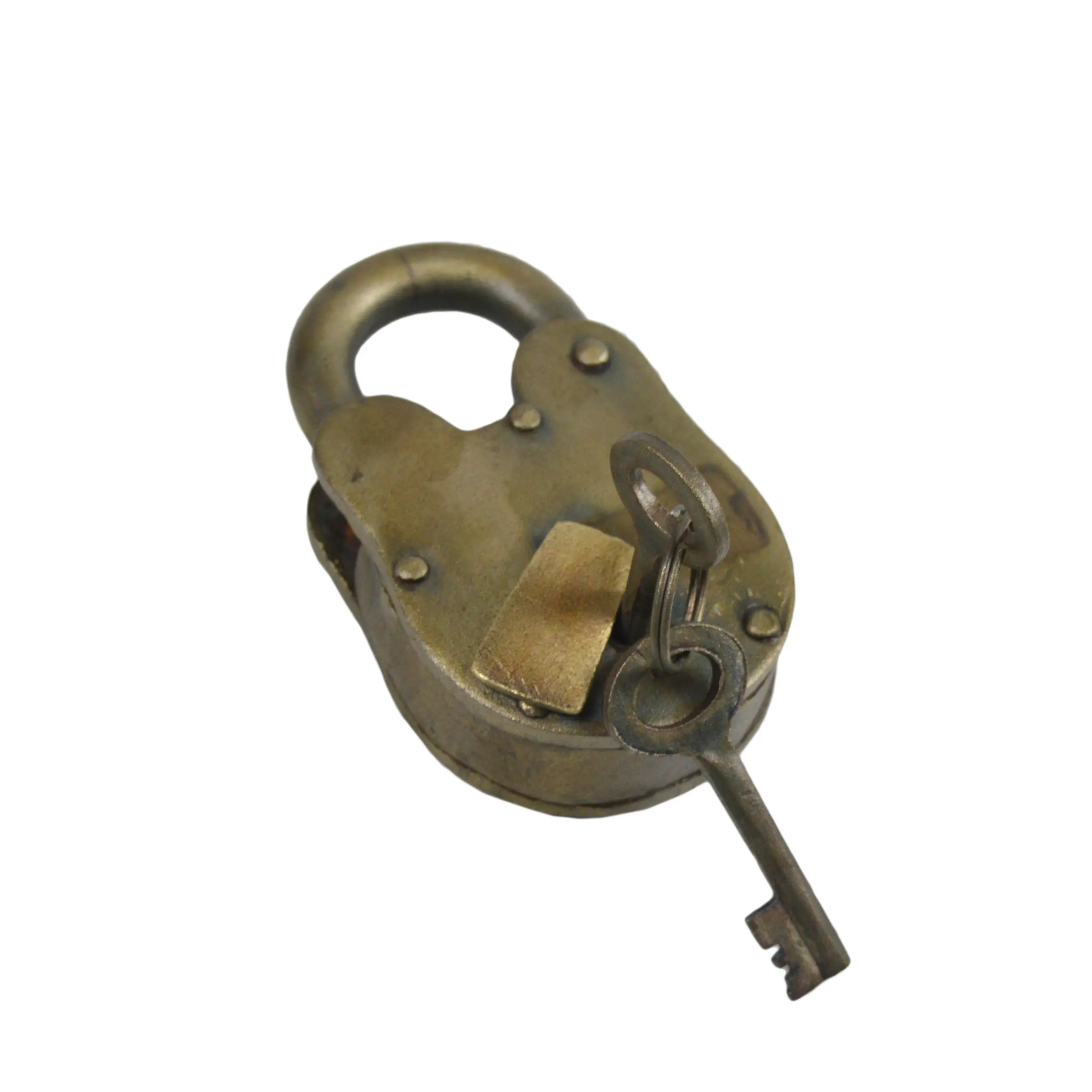 トップセラーの最高品質のアンティークロック鉄の南京錠 & キーヴィンテージスタイルのロック2つのキー付き動作状態ロック