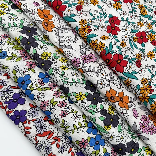 2024 FÁBRICA DE China gran oferta textil moda flor moderna tela de rayón tropical impresión personalizada impresa tela estampada de rayón hilado