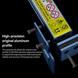 850*410毫米Atomstack大面积y轴延伸轴套件，适用于X20 A20 S20专业激光雕刻机和切割机铝合金扩展 - Product Image 4