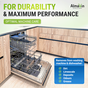 Almawin Thương Hiệu Hoàn Hảo Máy Rửa Chén Và Máy Giặt Sạch Hơn 2x100g Chống Bụi Bẩn Limescale & mùi Vegan Hữu Cơ Chất Tẩy Rửa - Product Image 3