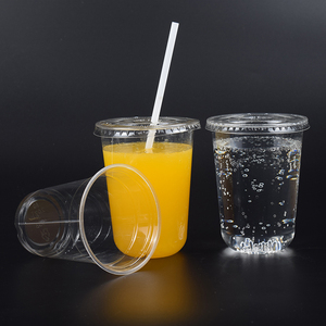 Biodegradable Customized 9oz 12oz 16oz 32oz Colorful Plastic Disposable Cold PLA <strong>Cups</strong> with Lids and Straw