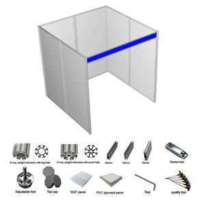10x10 Exhibition Booth Shell Scheme Booth Partition Walls para Trade Show Exhibition - Product Image 3