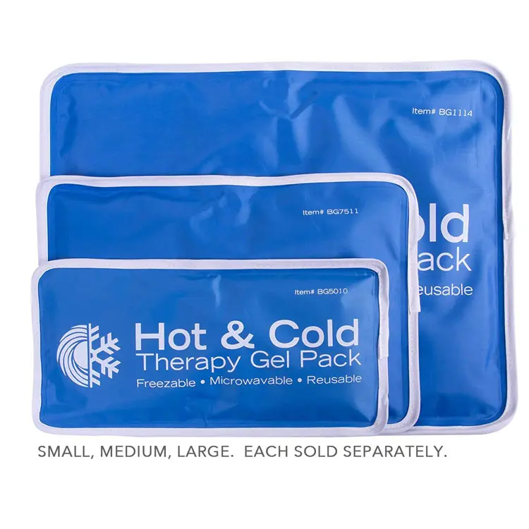 Produk perawatan kesehatan kustom dapat digunakan kembali paket es Gel panas dan dingin untuk menghilangkan rasa sakit