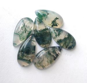 אגס ארוך בצורת איזוב cabochon רופף אבן חן רופף מכויל 8 מ "מ זמין ורוד ירוק הסיטונאי מחיר קרע אבן