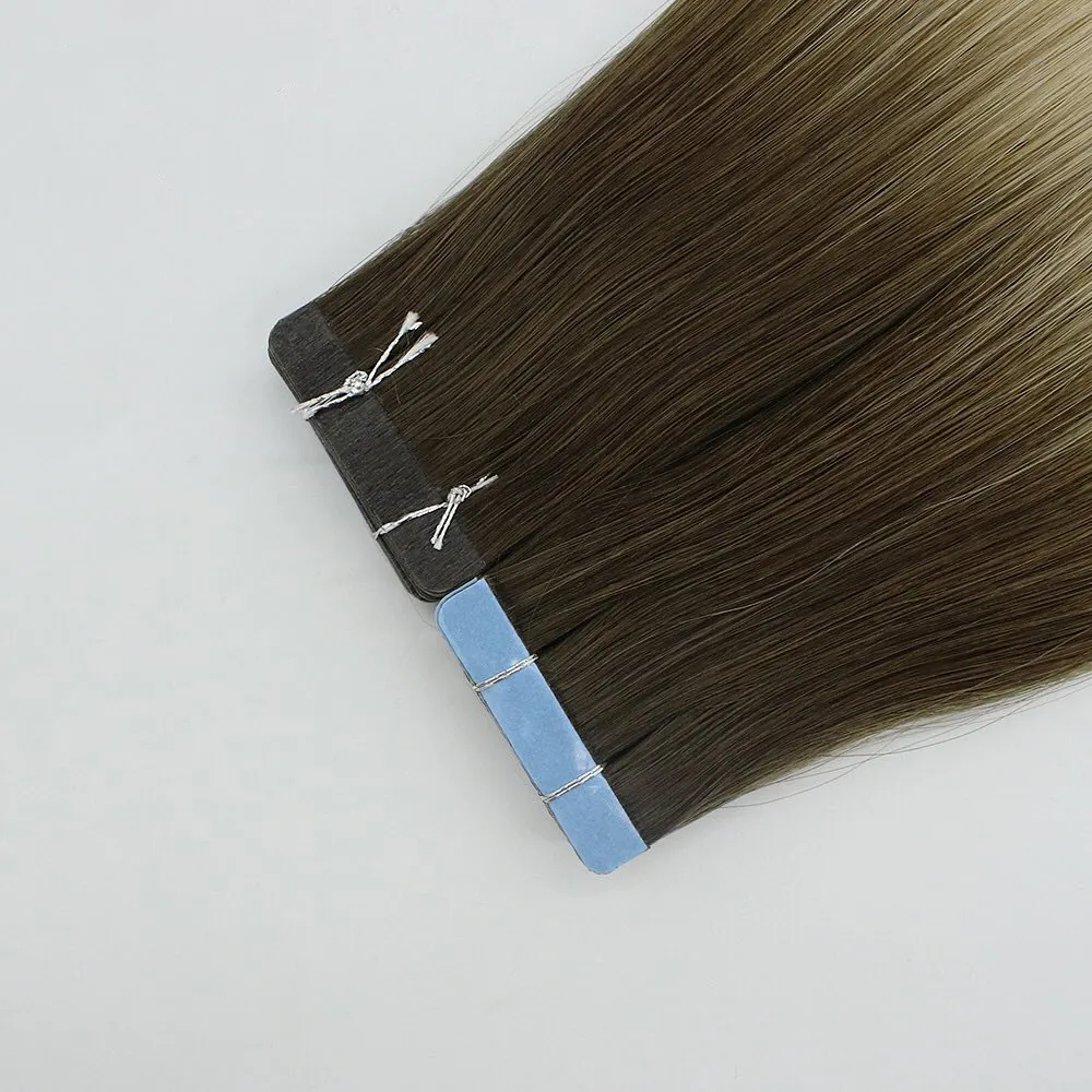 شراء 1 الحصول على 1 الشريط في وصلات شعر أفضل بائع 100% شعر ريمي قسط جودة سعر جيد Zenohair مصنع