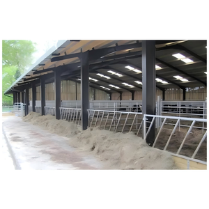 Nhanh Chóng Cương Cứng Prefab Kết Cấu Thép Nơi Trú Ẩn Cho Bò Cổng Thông Tin Khung Bò Nhà Trăm Gia Súc Trang Trại - Product Image 3