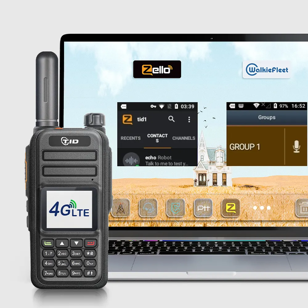 TID TD-G730A 4g Lte 3g Dual Micro SIM Card Walkie Talkie Android Poc Network Best Quality handheld Radio