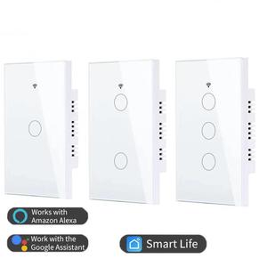 Per Tuya wi-fi Smart presa a muro 1/2/3/4 Gang Touch interruttore luce Zigbee App di rete di controllo Wireless uso domestico interruttori a parete