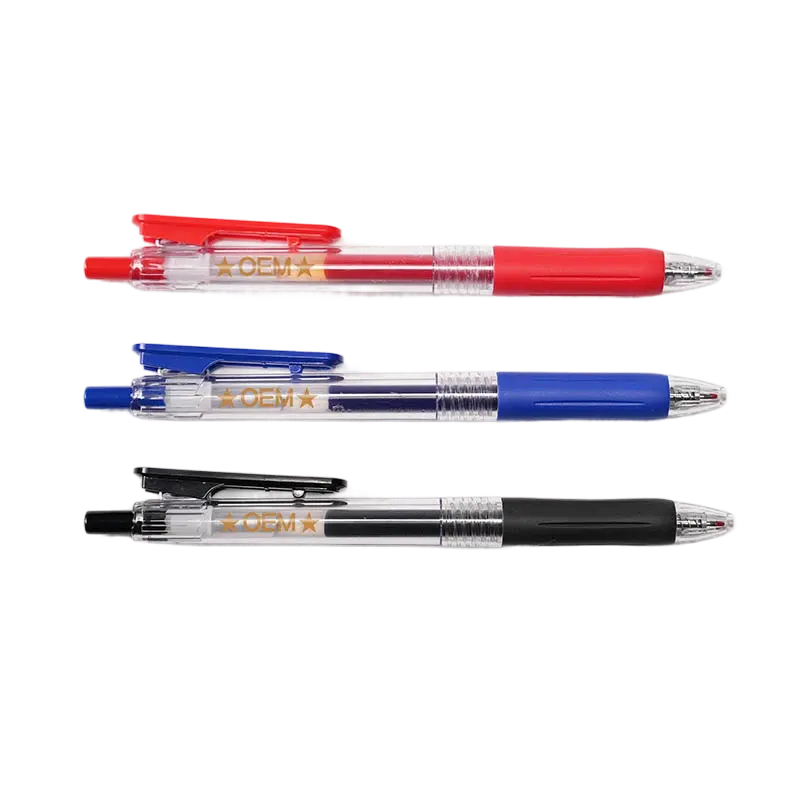 Bolígrafo de gel OEM con logotipo personalizado, precio al por mayor, recarga de 0,5 MM, bolígrafo de tinta negra, azul y roja
