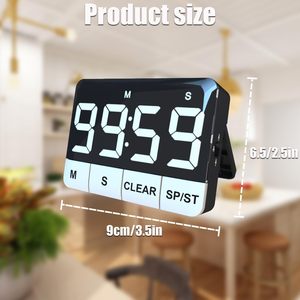 Цифровой таймер для кухни с большим светодиодным дисплеем - Product Image 2