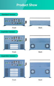 Caja de aluminio Caja de computadora integrada industrial PC con Core I3 i5 i7 Gigabit Ethernet Dual LAN 4COM 6USB Win10 Ubuntu 1/2/4 * PCle - Product Image 2