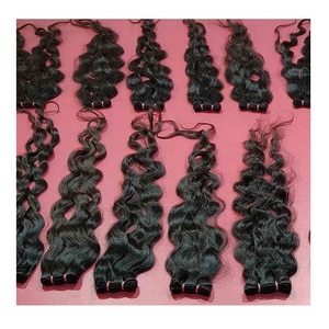 High Quality 12A Water Burmese Yaki Curl Unprocessed Raw Deep Wave Body <strong>Model</strong> Human Hair <strong>Bundles</strong> Direct Human Hair Extensions - Product Image 1
