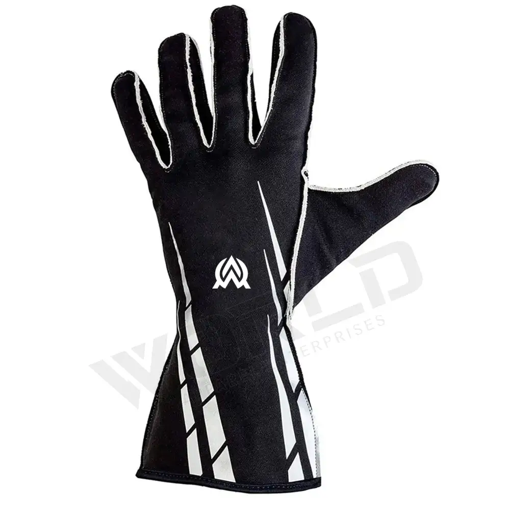 Benutzer definiertes Logo gedruckt Allwetter atmungsaktive Renn handschuhe Feuerfeste Auto Car Sports F1 Go Kart Renn handschuhe