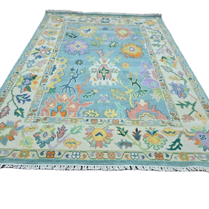 <span class=keywords><strong>Klim</strong></span> <span class=keywords><strong>Carpet</strong></span> Rugs high抽象的なデザインOushakハンドナッツブルーハンドメイドハンドニットペルシャ9x12リビングルームエリアフロアセット