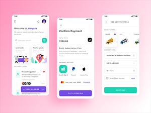 แอพจองรถบรรทุกออนไลน์ที่ใหญ่ที่สุดออกแบบบนมือถือ | แอพจองรถ Android/iOS | แอพจองรถบรรทุกการพัฒนาแอพ - Product Image 3
