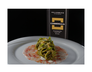 Commensalia İtalyan ekstra sızma zeytinyağı karışımlı EVO bir şişe ile bir hediye kutusunda balık ve salata 0,25 lt üzerinde değer vermek - Product Image 3