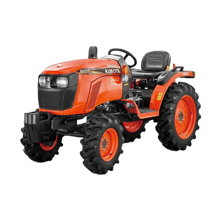 Origen DE LA India Sistema de embrague de una sola placa seca Motor de 24 HP Kubota B2441 Compacto/Mini Tractor agrícola